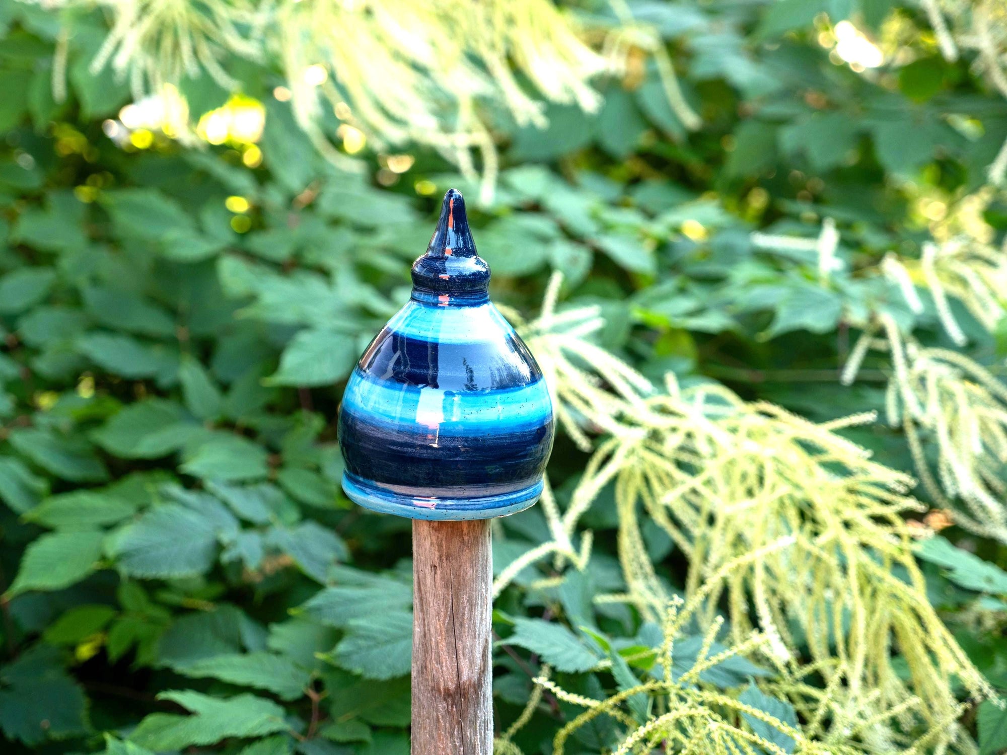 Gartenstecker, Beetstecker, Gartenspitze klein (ca 12 cm hoch, Öffnung unten 5-6cm )