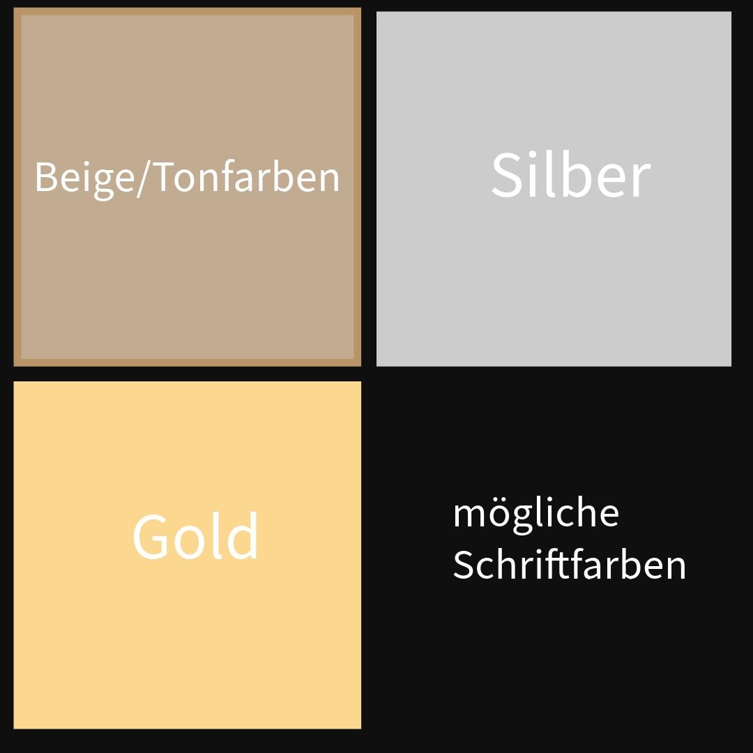 Handgefertigtes weißes Keramik-Klingelschild mit individueller Gravur, Schwarz/Beige, ca 13 cm