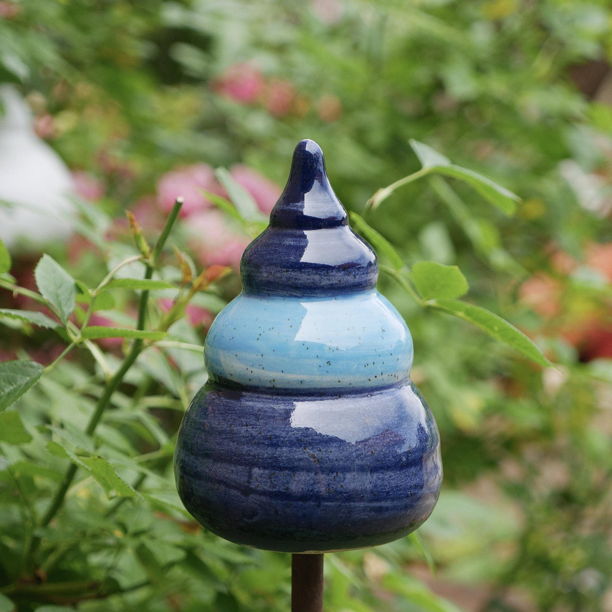 Gartenstecker, Beetstecker, Gartenspitze (ca 12 cm hoch, Öffnung 2-3 cm )