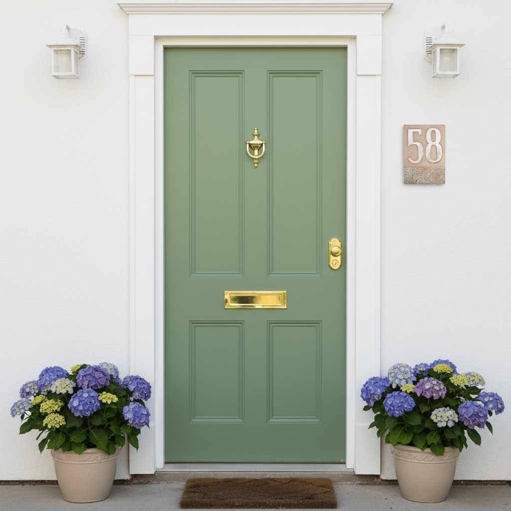 Keramik-Hausnummer mediterran - Warmes Design - Personalisiert und wetterfest