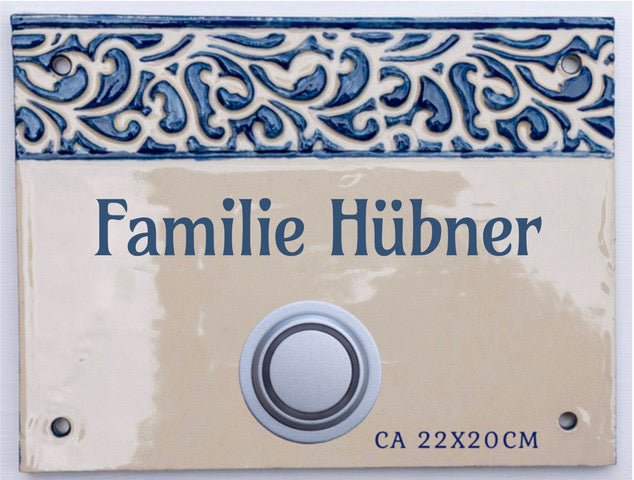Restbetrag Türschild - Keramikwerkstatt Johanna Brückner