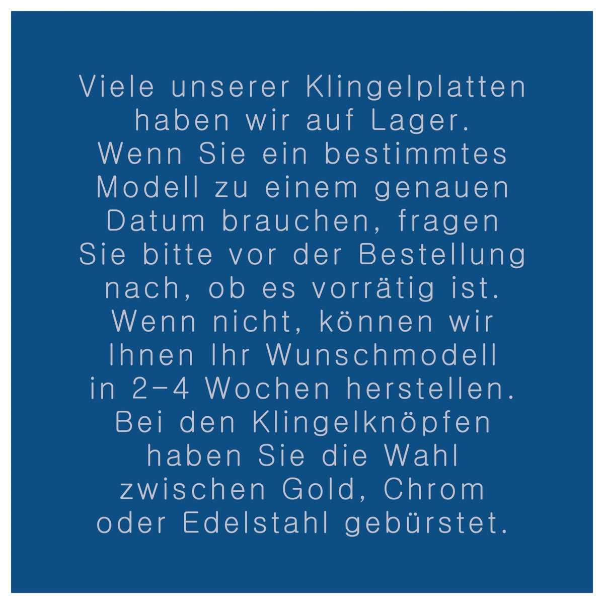 C  Klingelplatte, Klingelschild aus Keramik   (9-15cm)