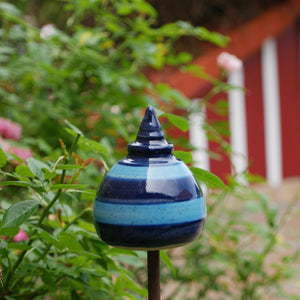 Gartenstecker, Beetstecker, ca 12cm, Öffnung 2-3cm, blau