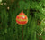 Gartenstecker, Beetstecker, Gartenspitze klein (ca 12 cm hoch, Öffnung 5-6 cm ), orange