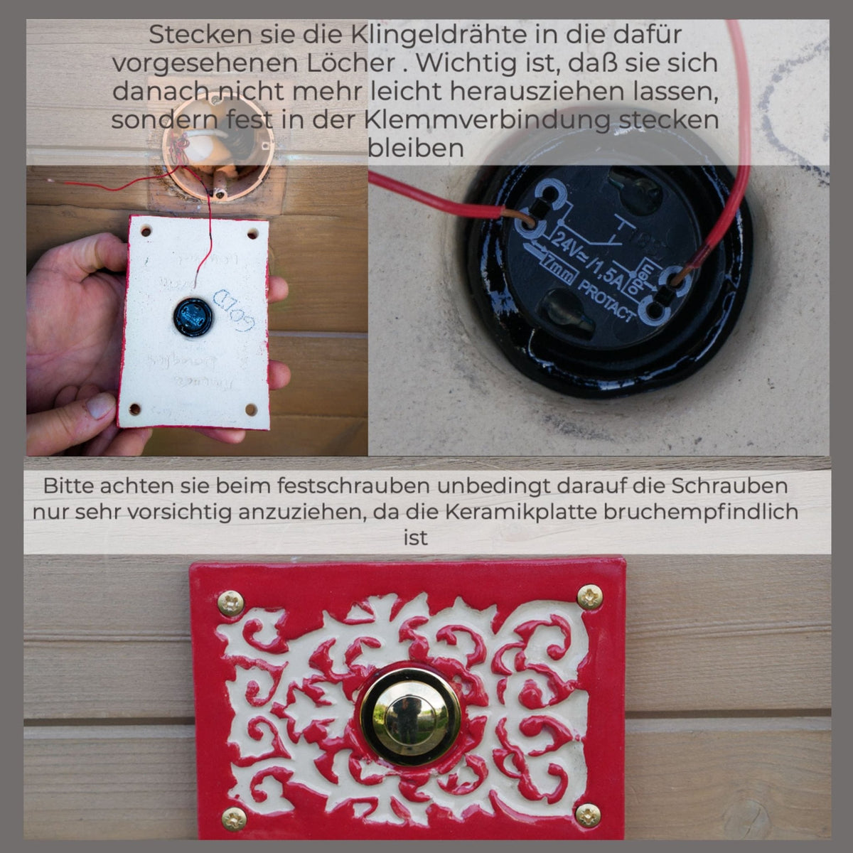 0 I2   Namensschild aus Keramik ca 16x26 cm