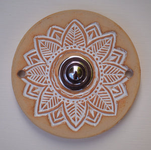 B Klingelplatte, Klingelschild aus Keramik (10-11cm)