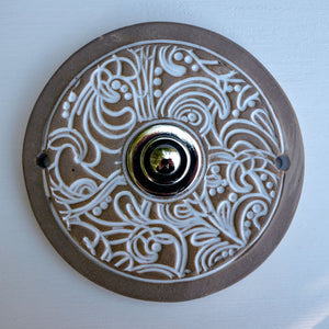E Klingelplatte, Klingelschild aus Keramik (9-15cm)