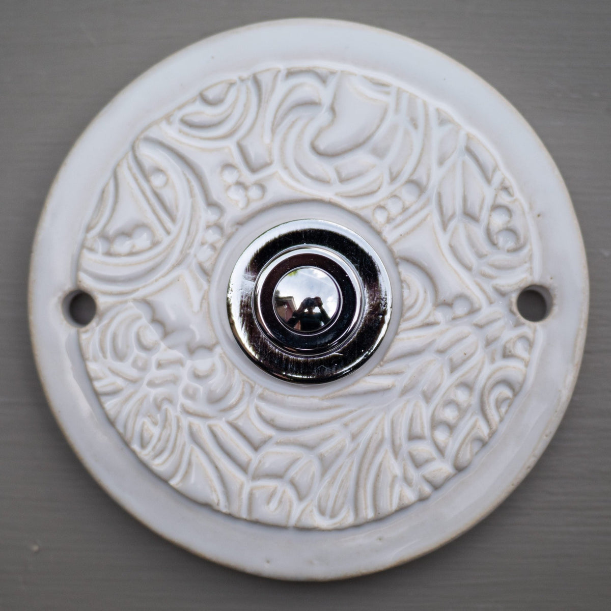 E Klingelplatte, Klingelschild aus Keramik (9-15cm)