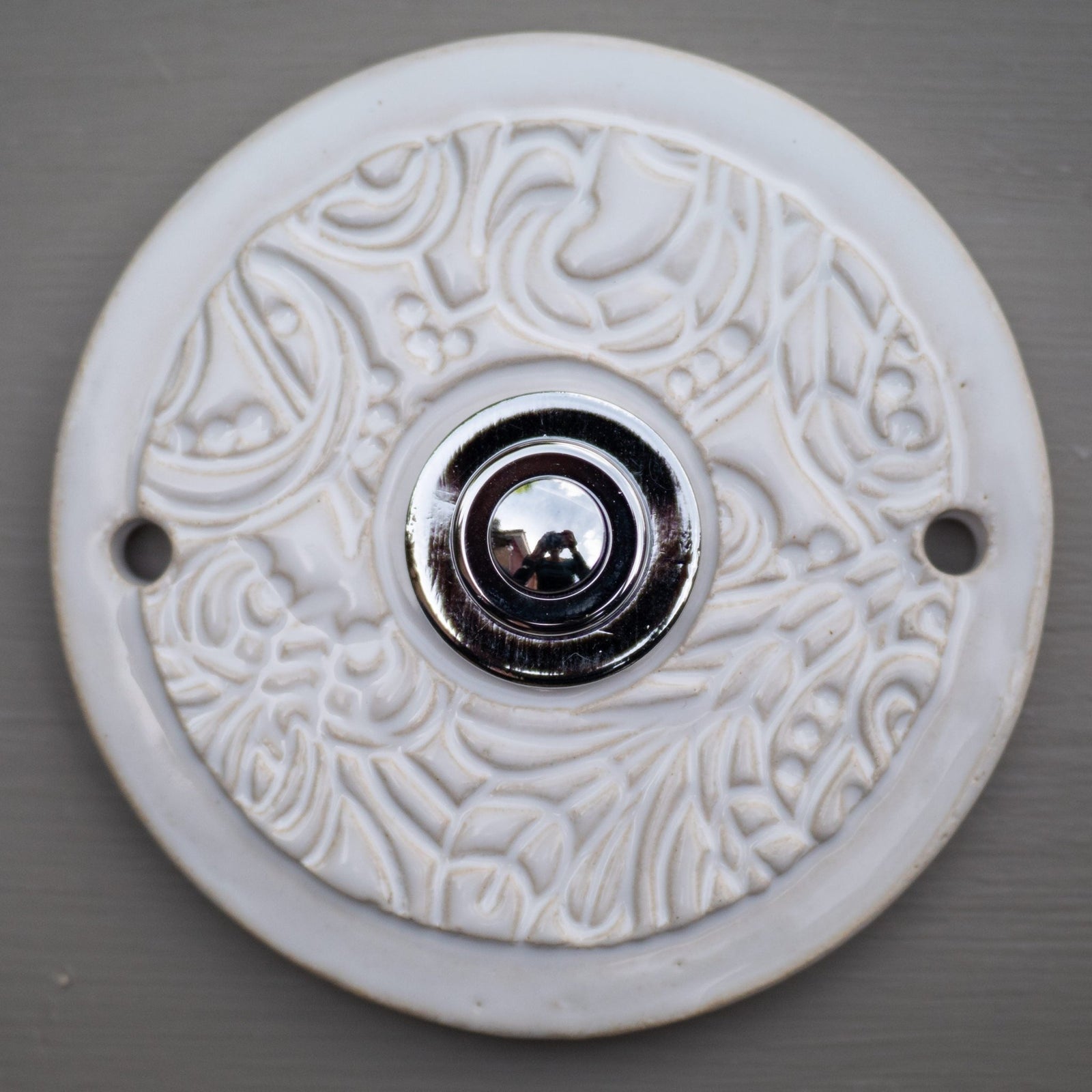 E Klingelplatte, Klingelschild aus Keramik (9-15cm)