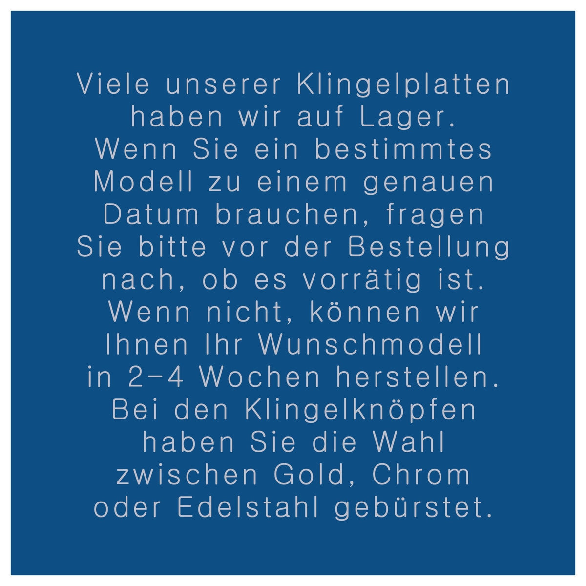 E Klingelplatte, Klingelschild aus Keramik (9-15cm)