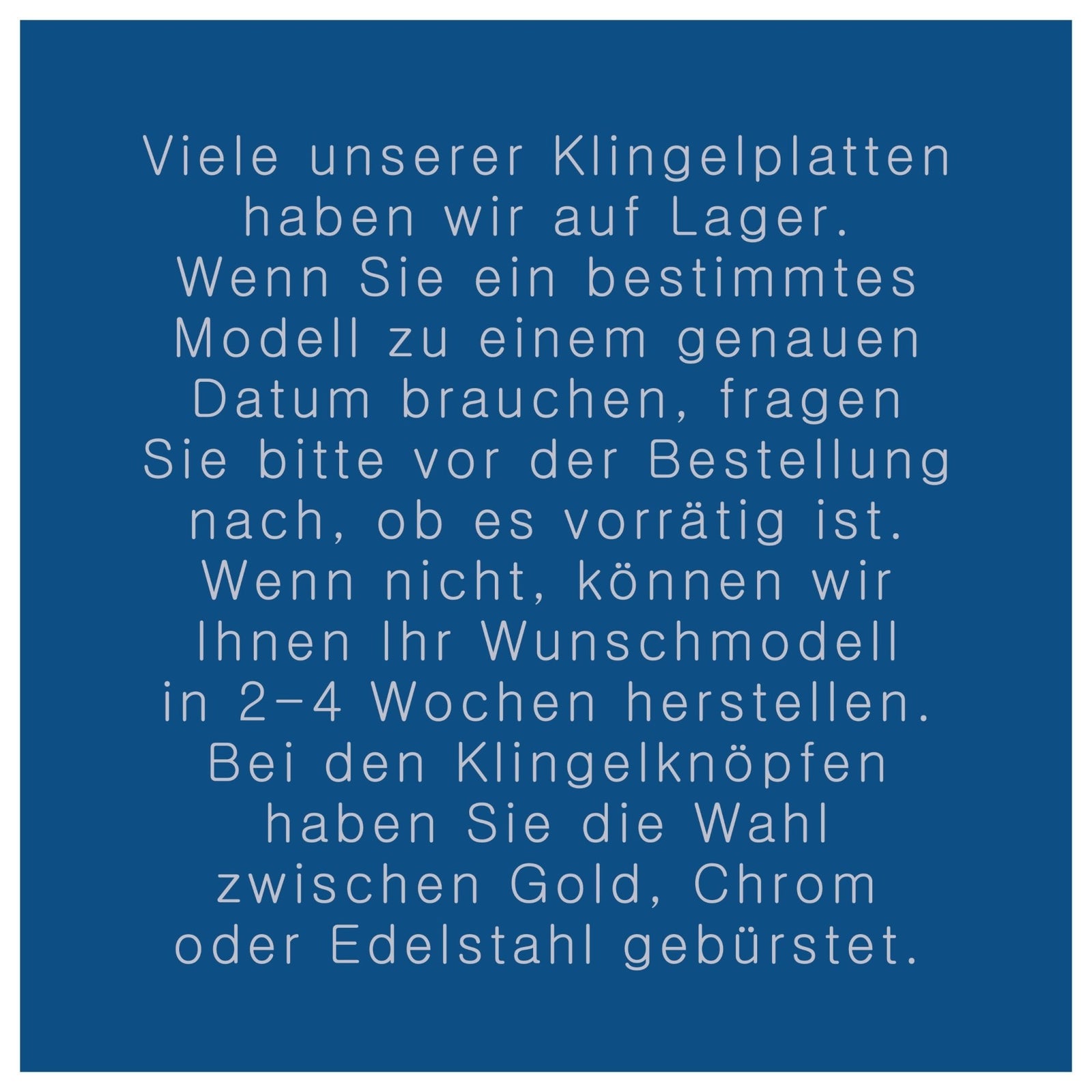 E Klingelplatte, Klingelschild aus Keramik (9-15cm)