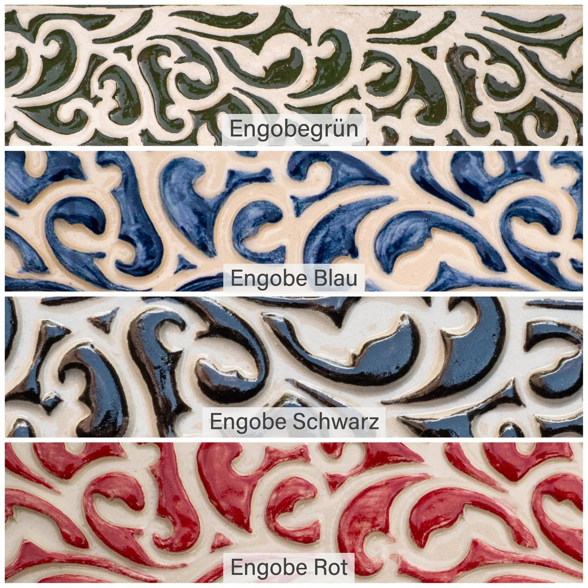 Handgefertigte Klingelplatte aus Keramik – Modell J, ca. 11–14 cm