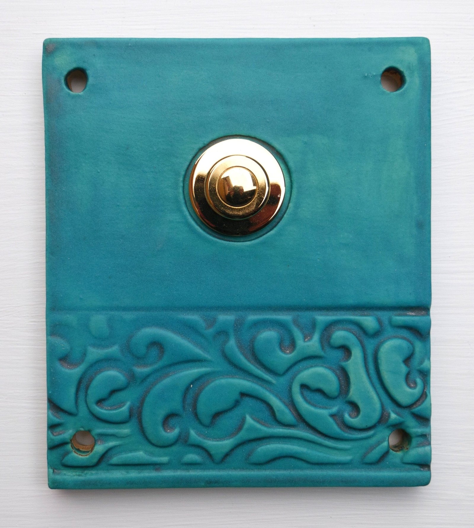 I Klingelplatte, Klingelschild aus Keramik (11x11cm cm -14x14 cm)