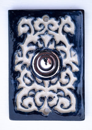 K Klingelplatte, Klingelschild aus Keramik ( ca 8x11 cm)